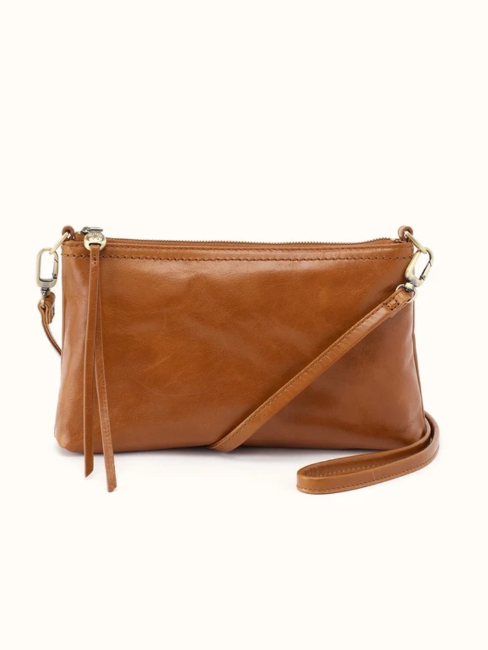 HOBO Darcy Crossbody in Truffle 100% Leather